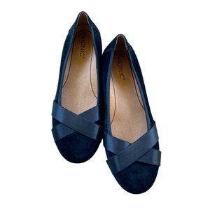 Vionic Womens Spark Maria Black Ballet Flats Size 9